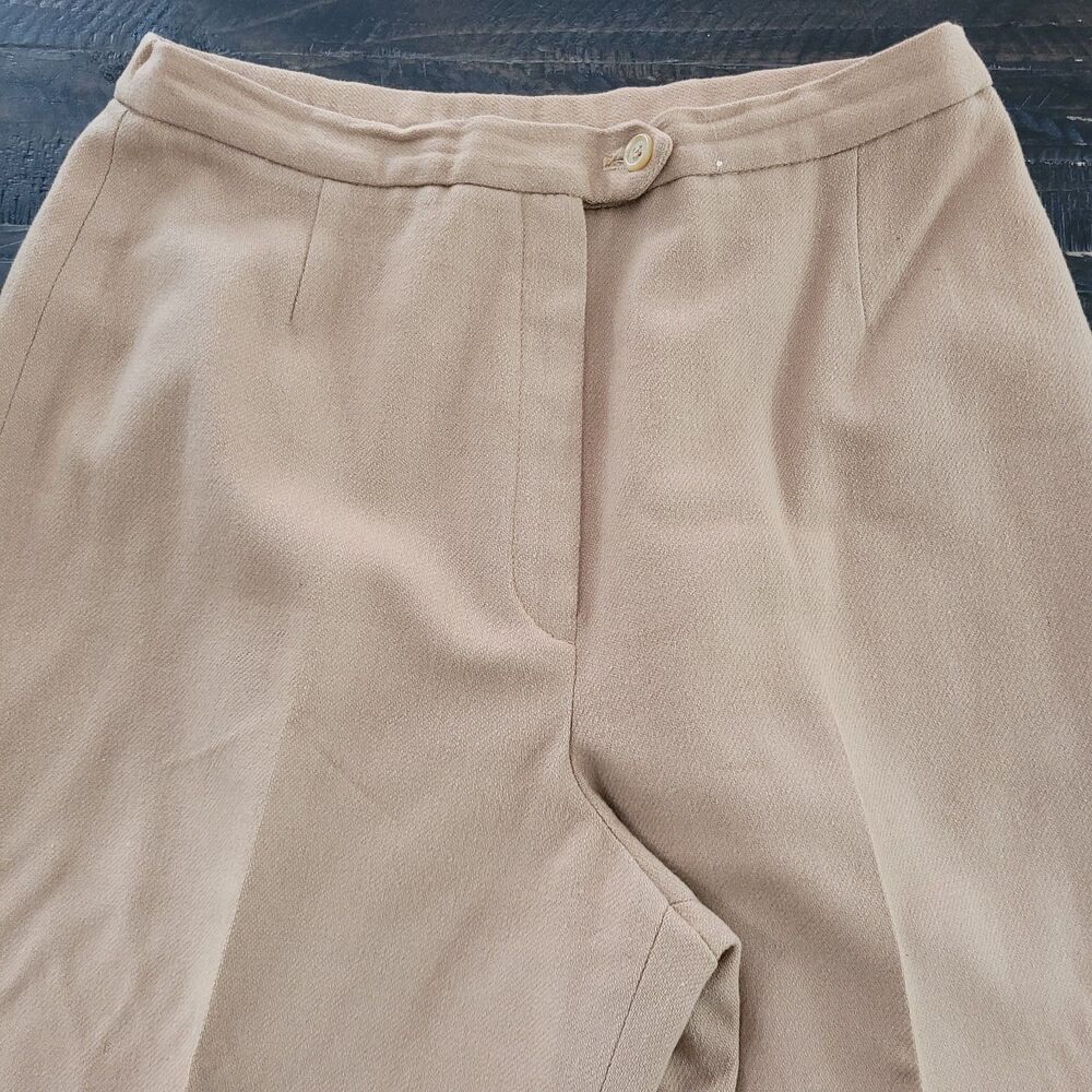Emotions Women’s Size 14 Straight Leg Dress Pants Wool Blend Tailored Trousers